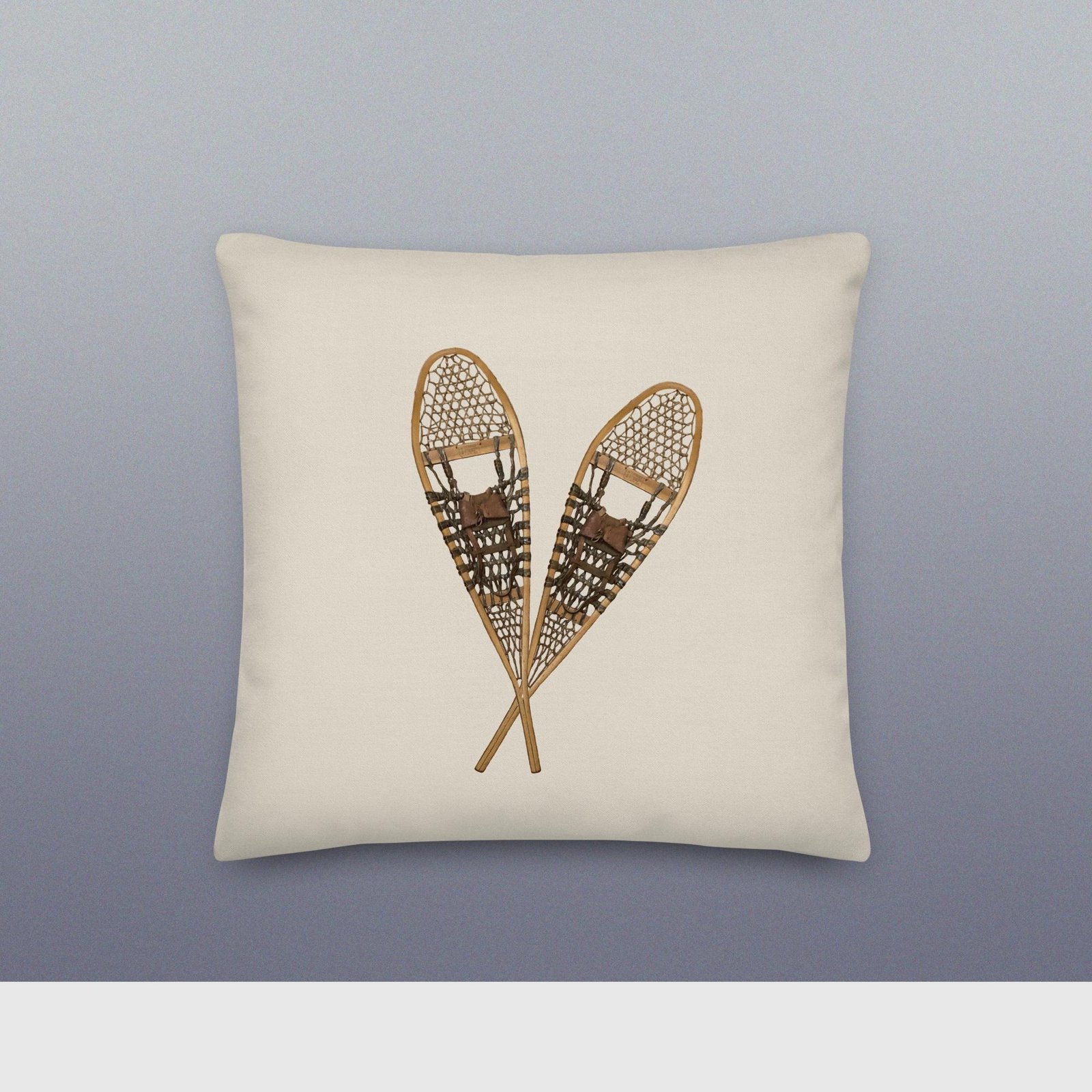 Winter Lodge Snowshoe Premium Pillow - Image 8