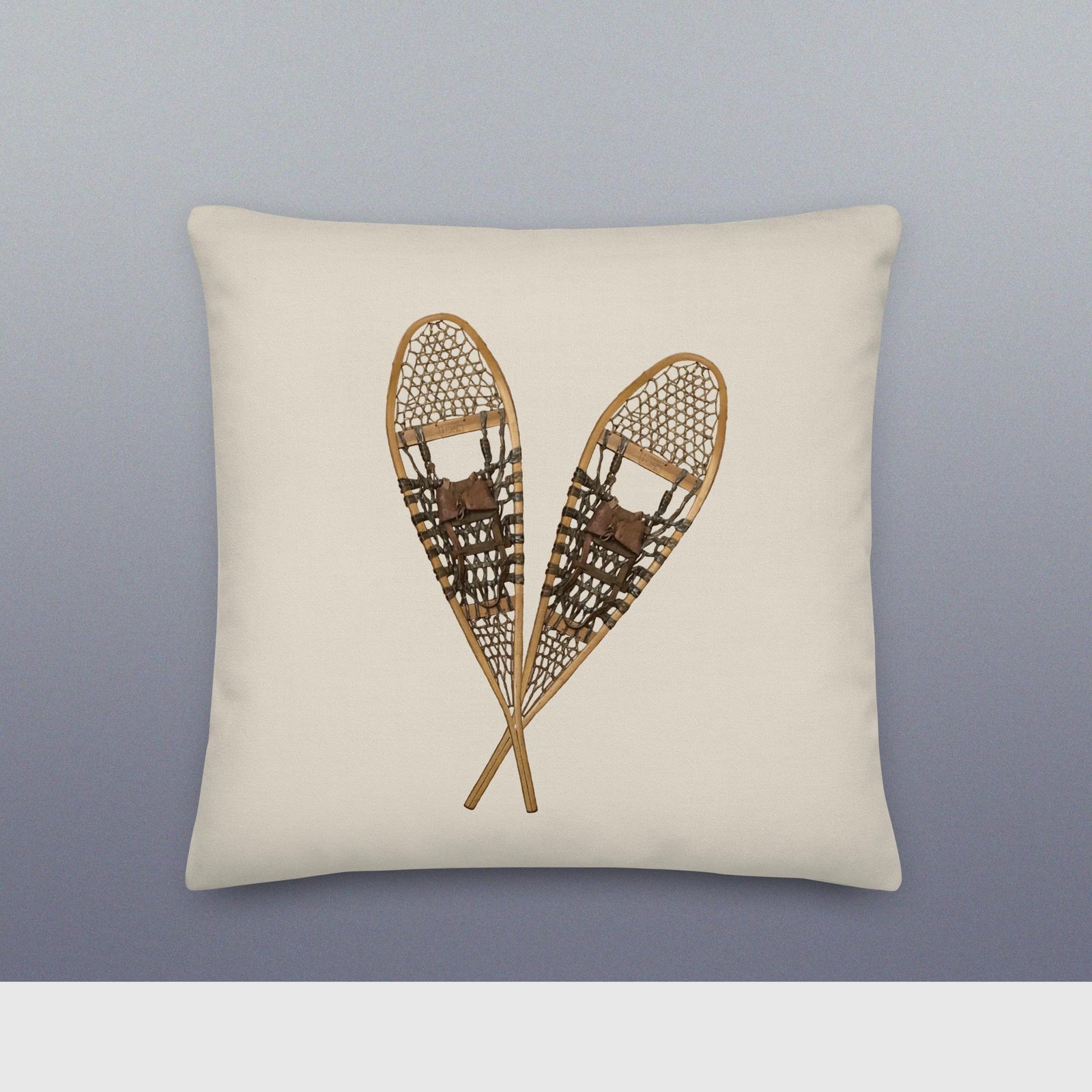 Winter Lodge Snowshoe Premium Pillow - Image 3
