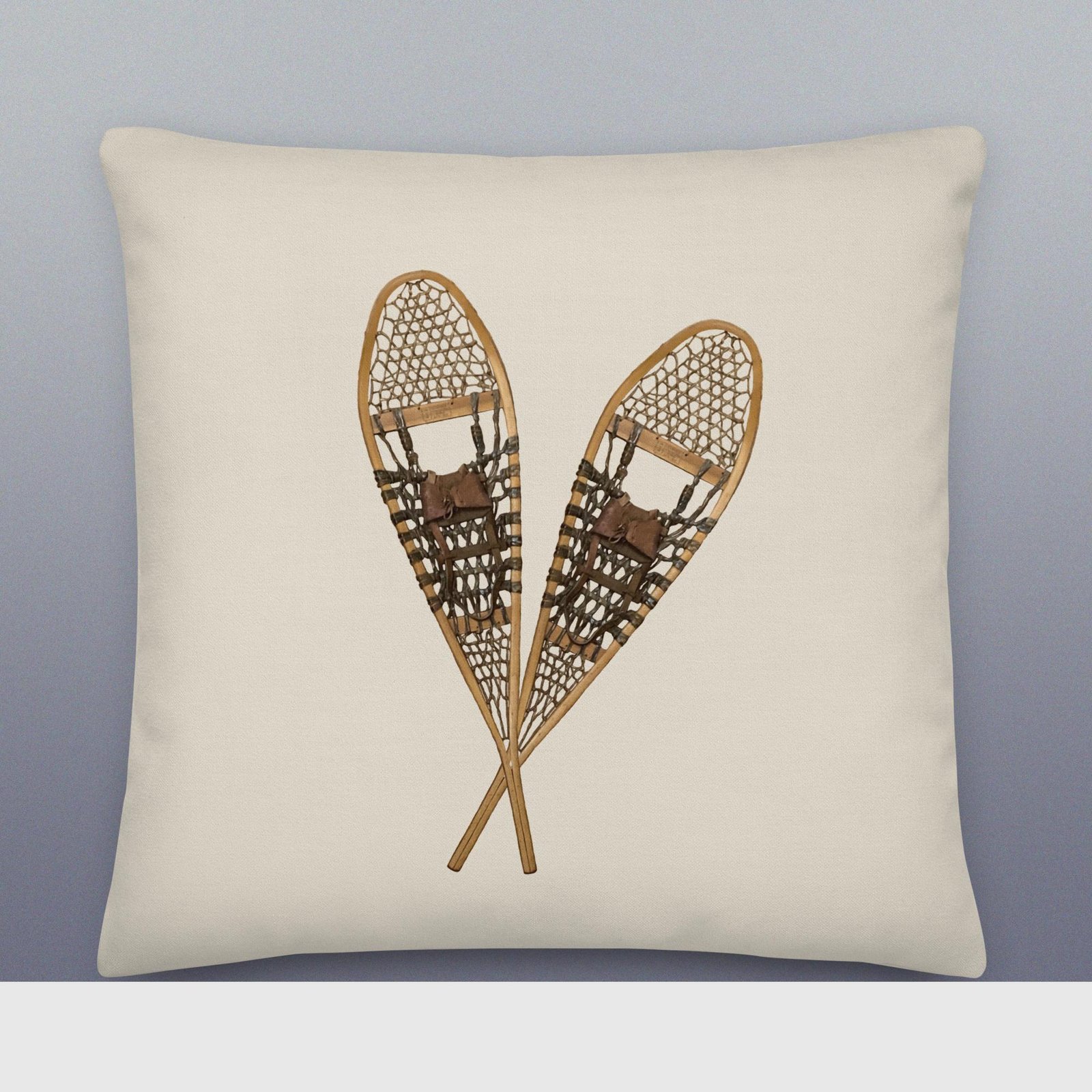 Winter Lodge Snowshoe Premium Pillow