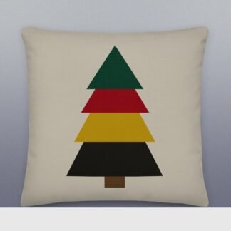Geometric Trapper Stripe Premium Christmas Pillow