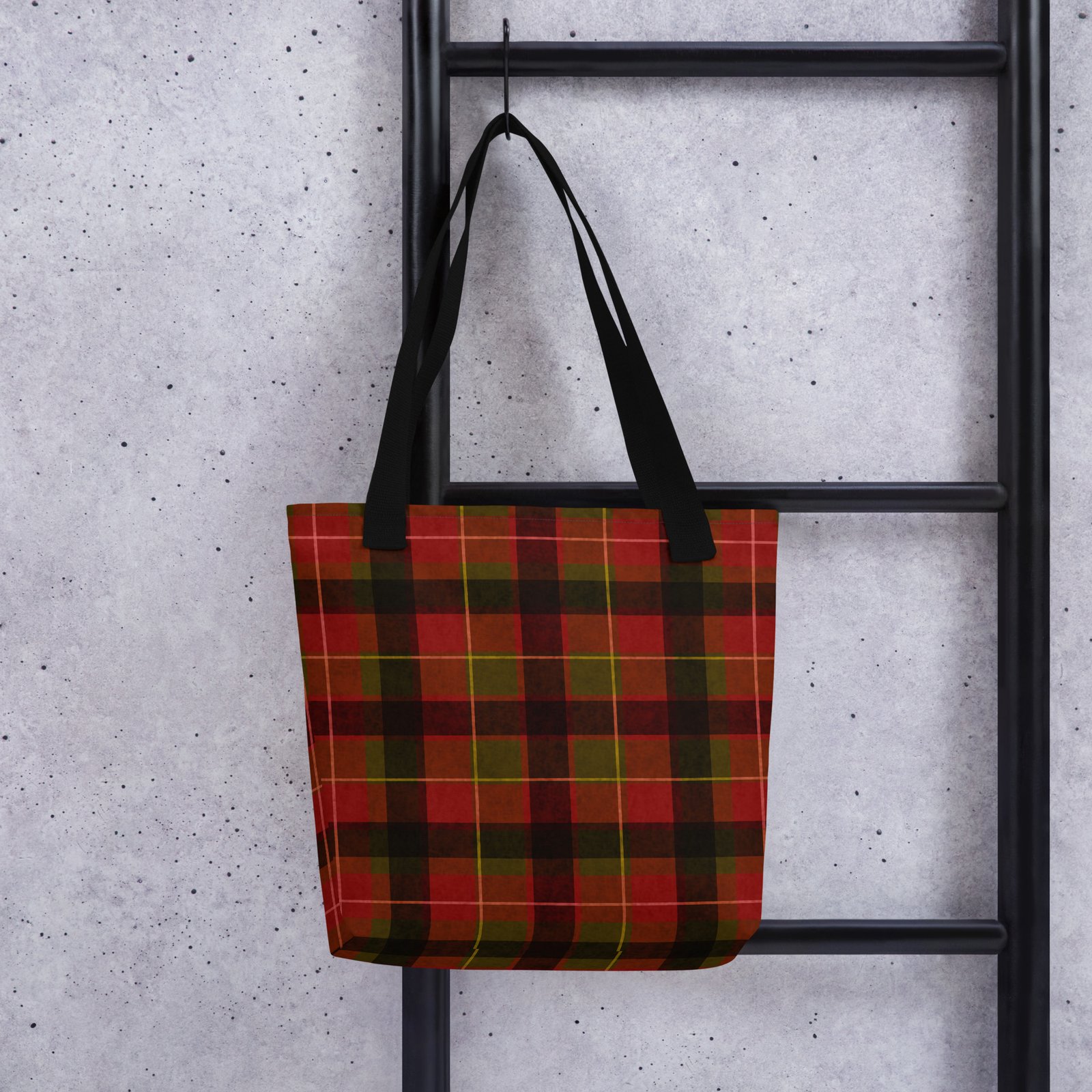Christmas Plaid Tote Bag