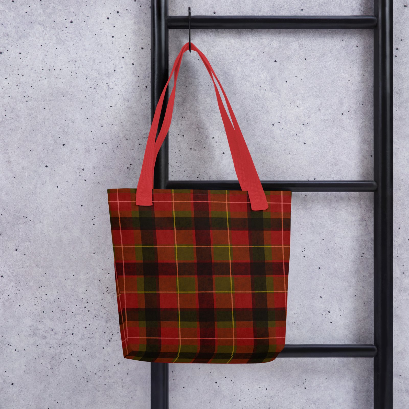Christmas Plaid Tote Bag - Image 2