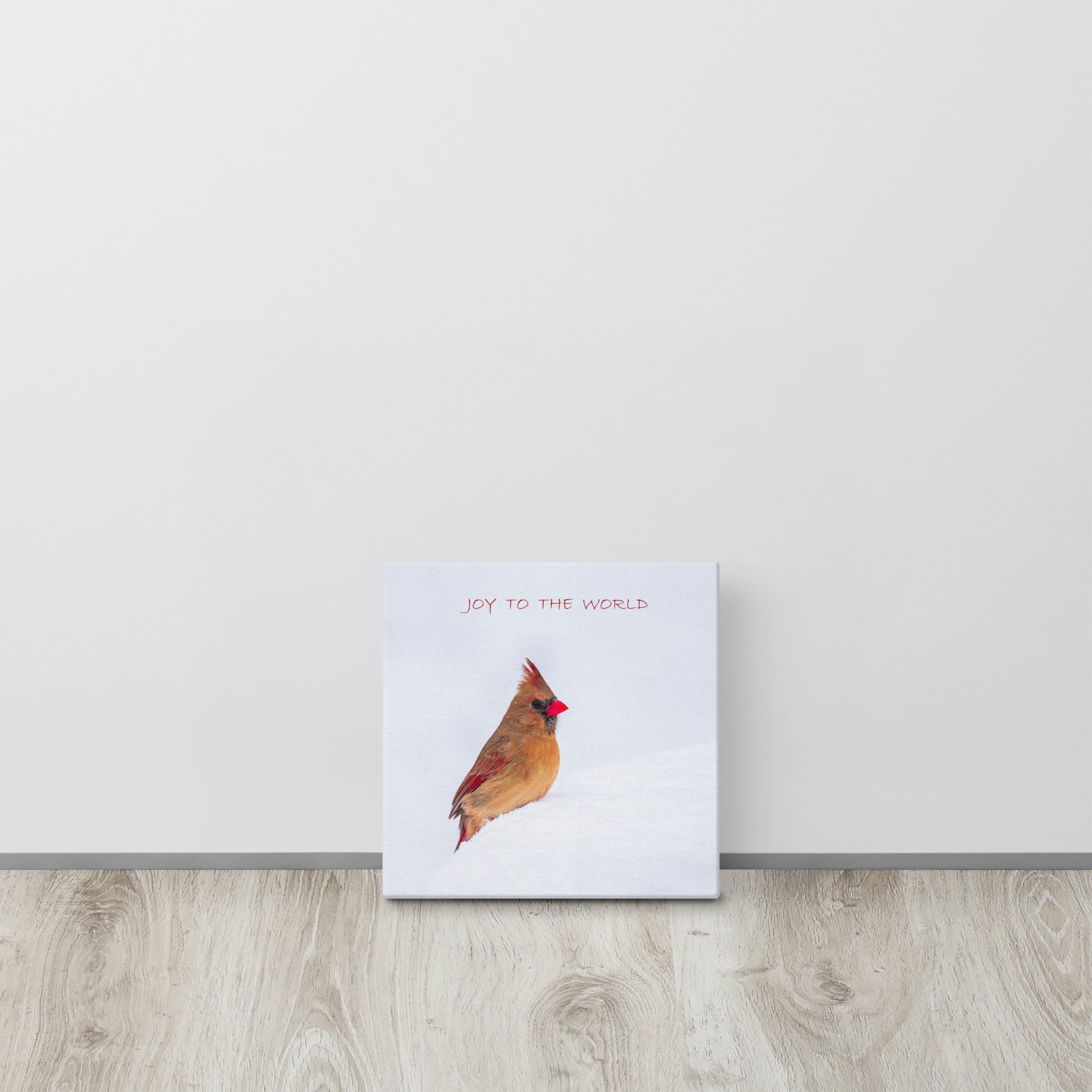 Joy to the World Cardinal Canvas Wall Art - Image 5