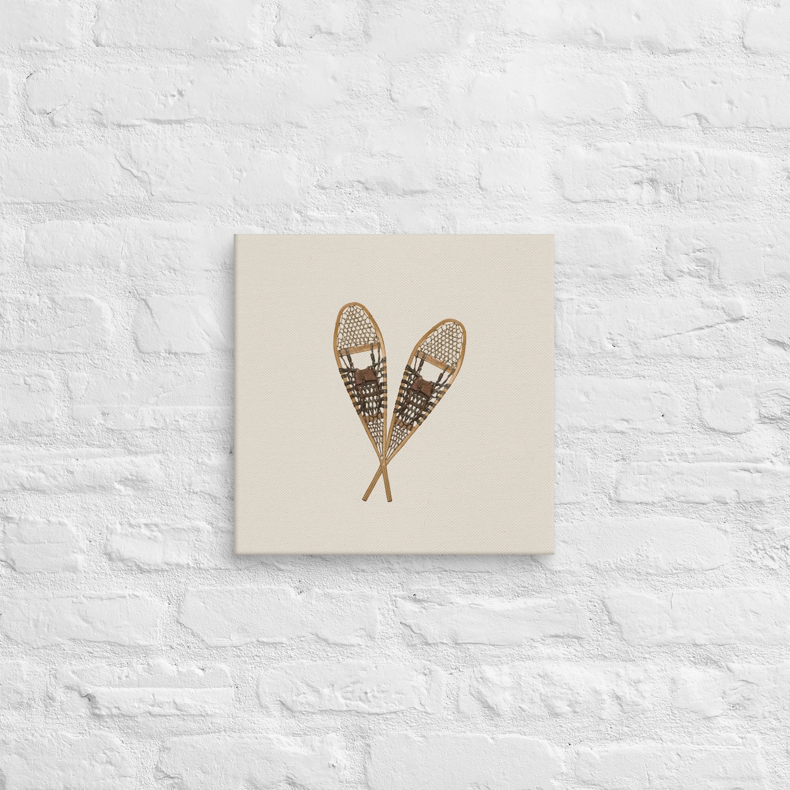 Vintage Snowshoe Winter Photo Canvas - Image 6