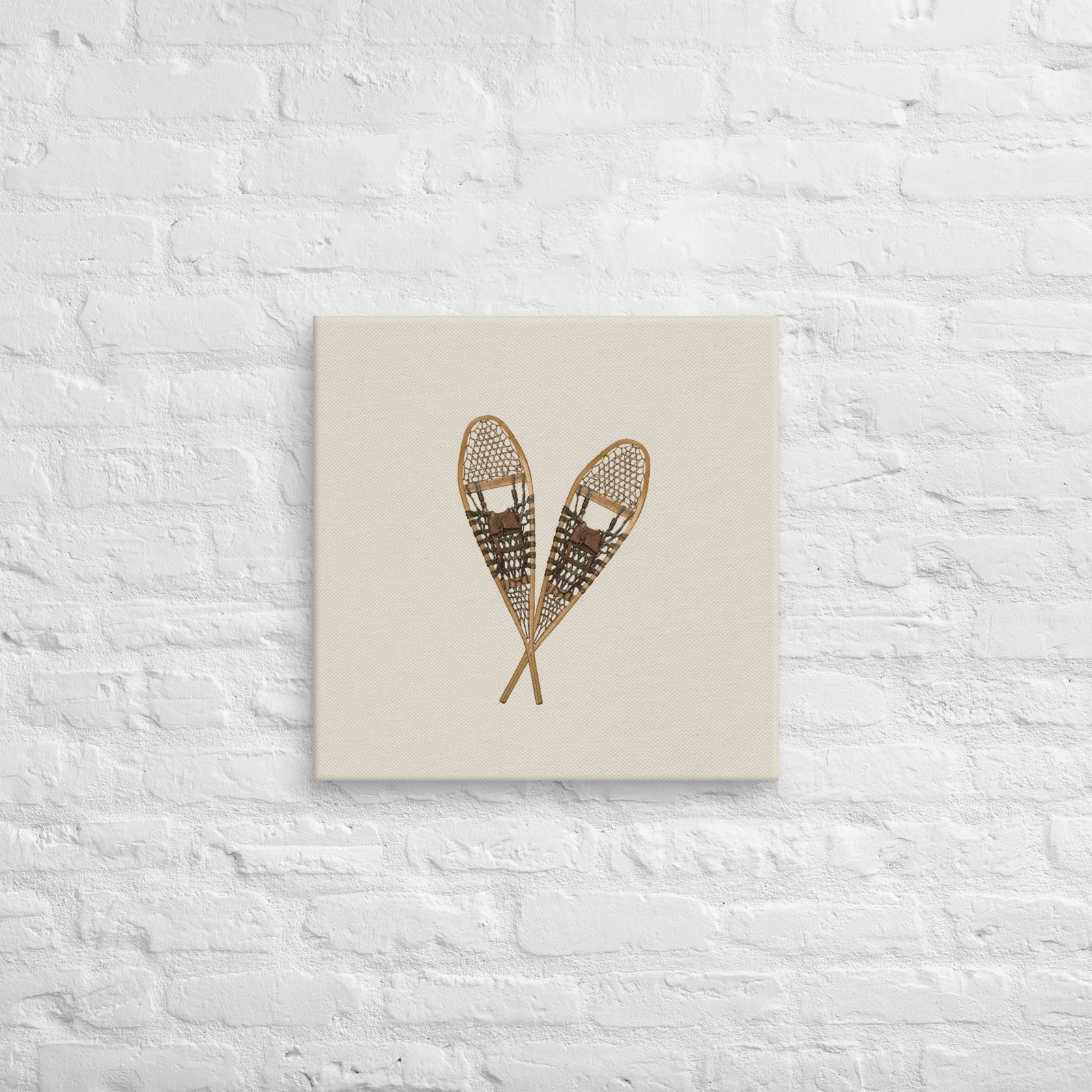 Vintage Snowshoe Winter Photo Canvas - Image 9