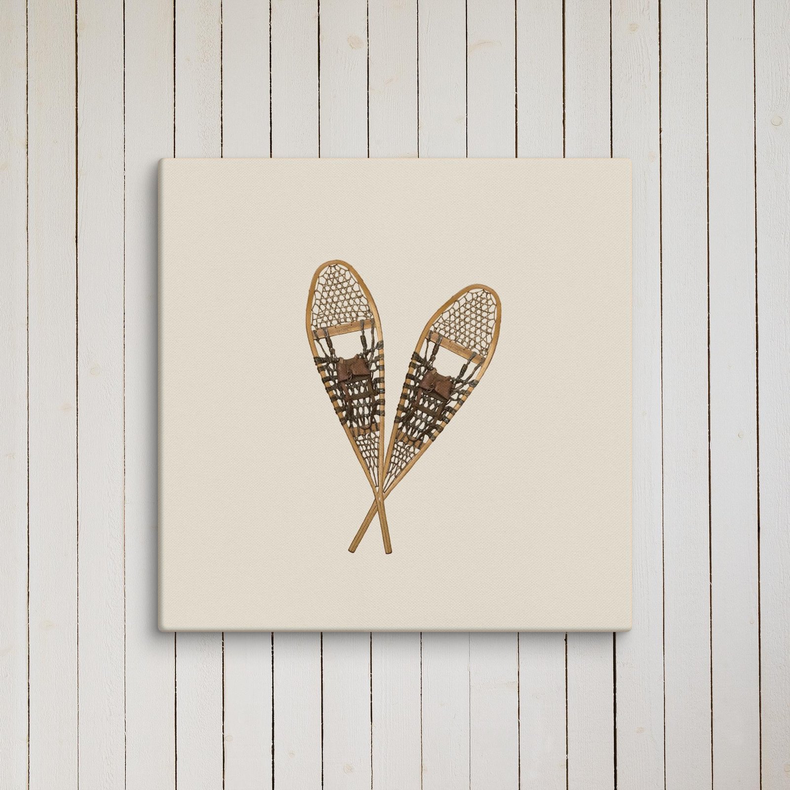 Vintage Snowshoe Winter Photo Canvas - Image 12