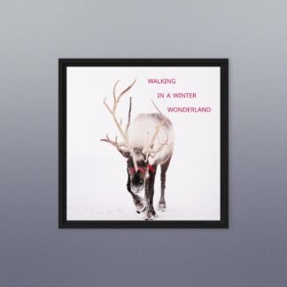 Christmas Reindeer Framed Photo Canvas
