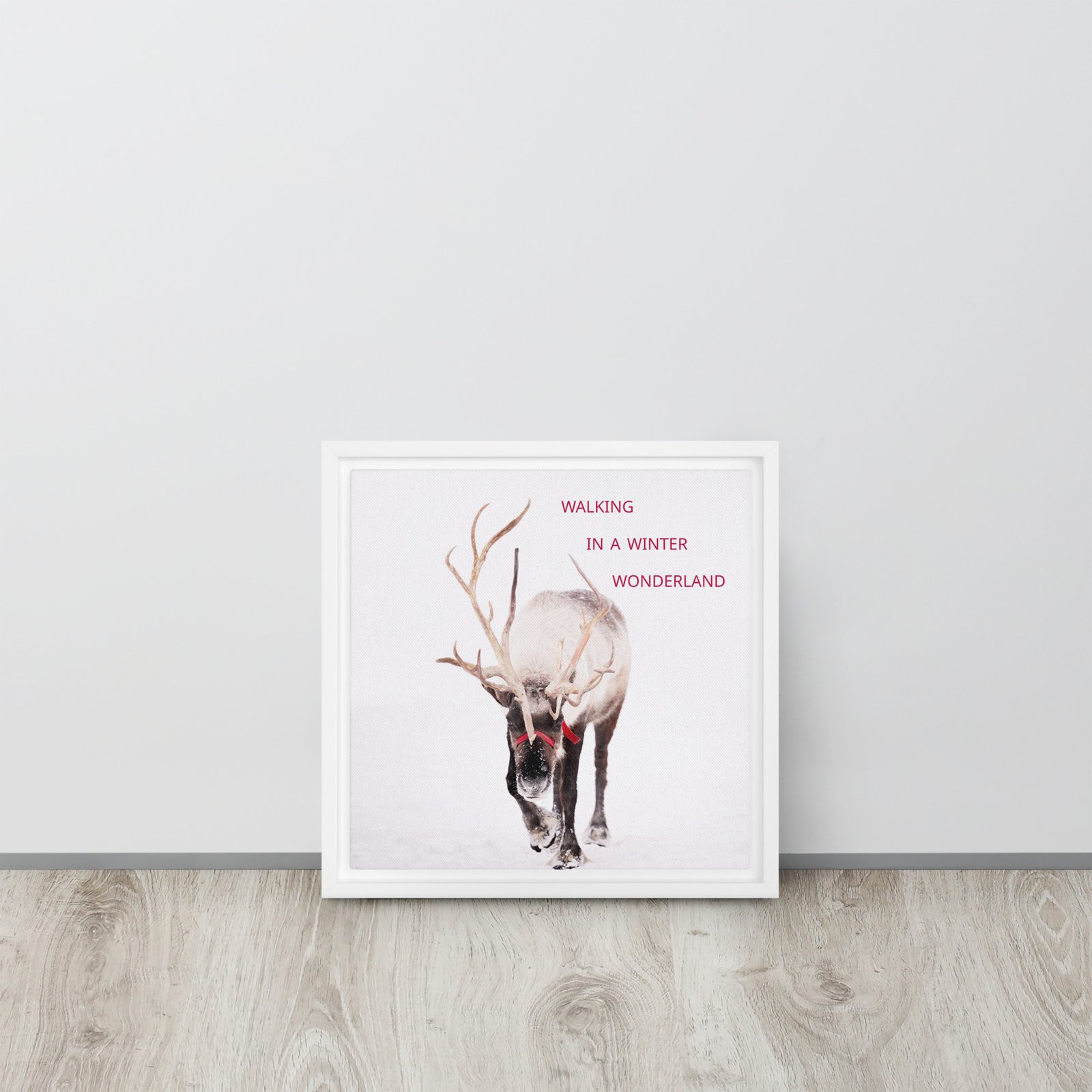 Christmas Reindeer Framed Photo Canvas - Image 6
