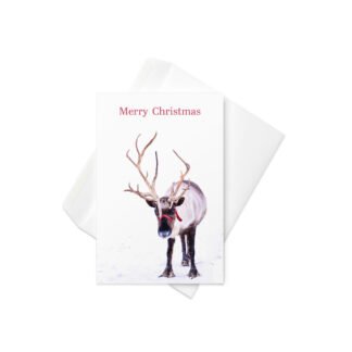 Merry Christmas Reindeer Greeting Card