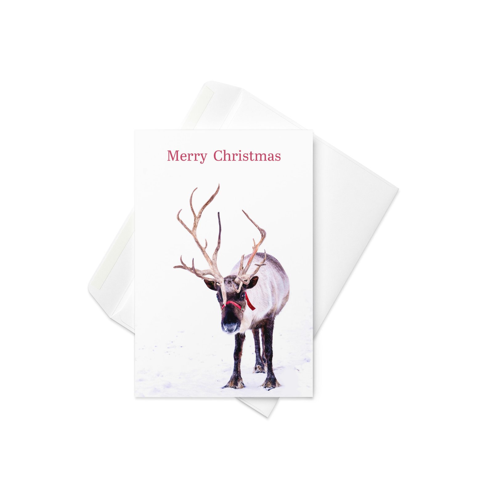 Merry Christmas Reindeer Greeting Card