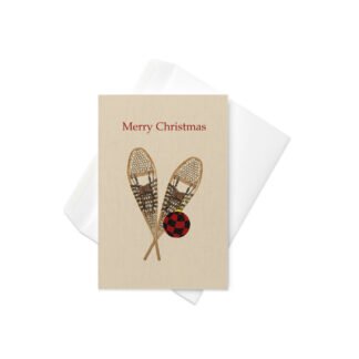 Snowshoe Christmas Card