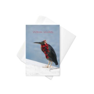 Christmas Heron Greeting Card