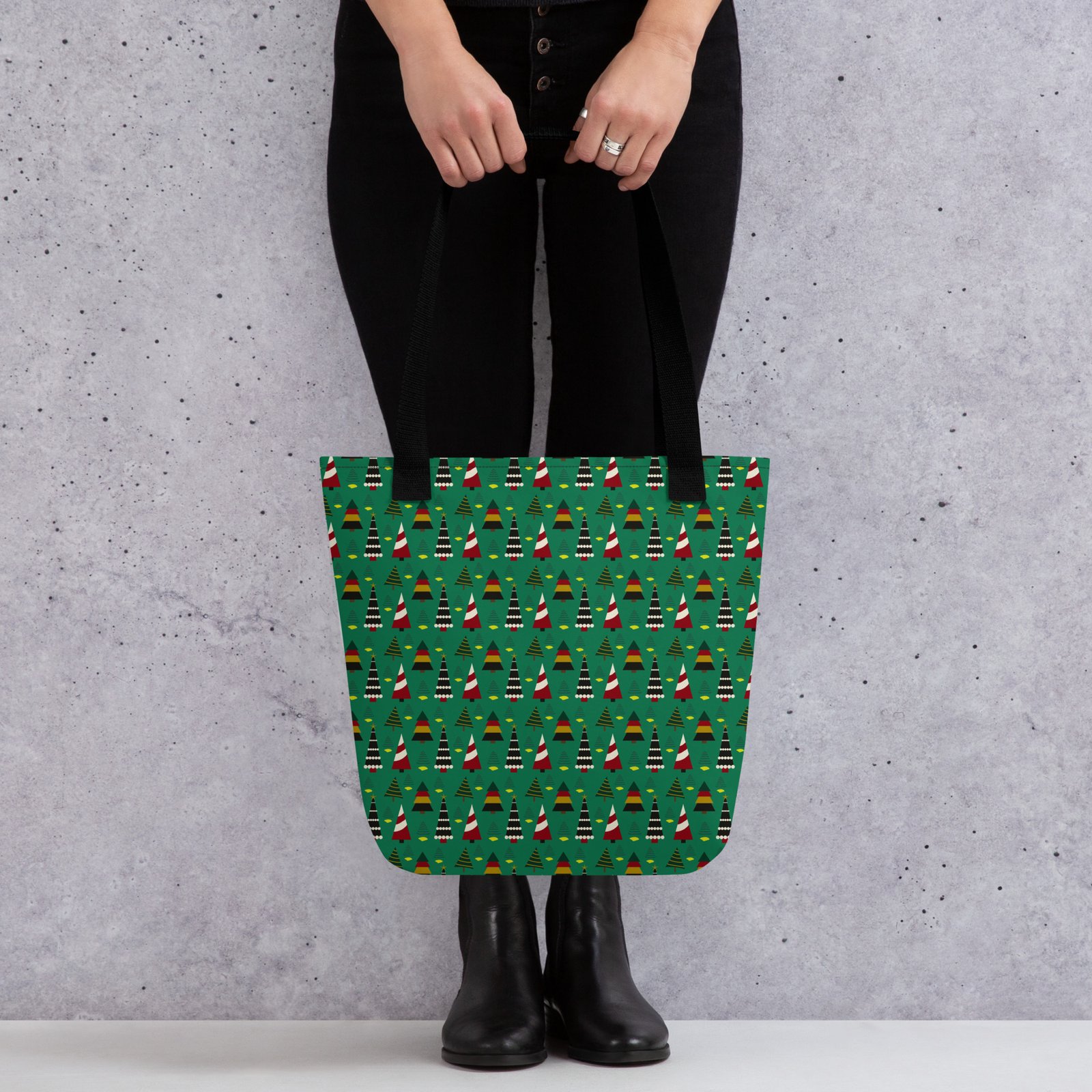Whimsical Christmas Tree Tote Bag - Image 6