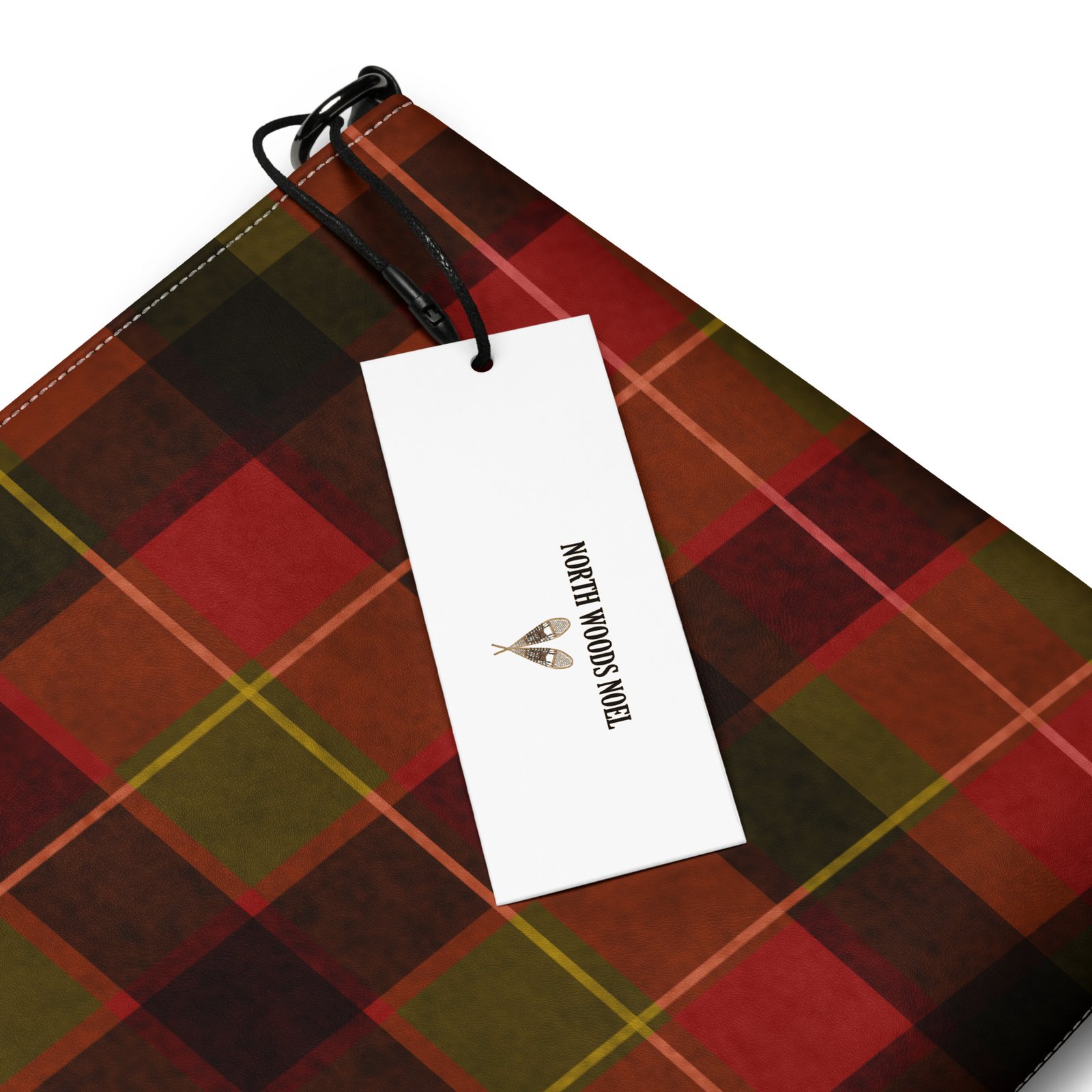 Christmas Plaid Premium Faux Leather Crossbody Bag - Image 9
