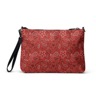 Red Bandana Premium Faux Leather Crossbody Bag