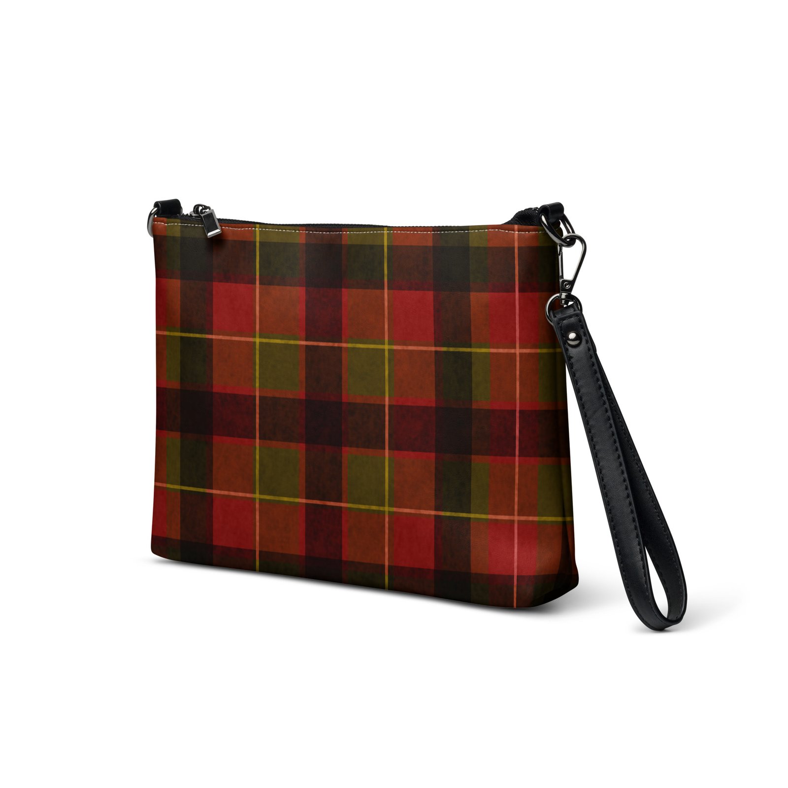Christmas Plaid Premium Faux Leather Crossbody Bag - Image 4