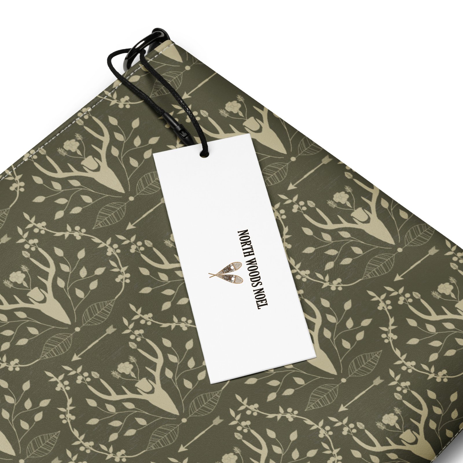 Dark Sage Green Cabincore Crossbody Bag - Image 8