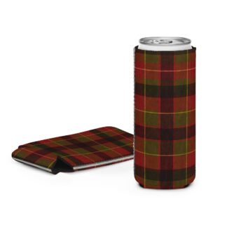 Christmas Plaid Can Cooler
